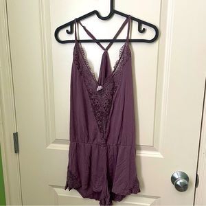 BOGO FREE!! Victoria secret womens purple lingerie romper